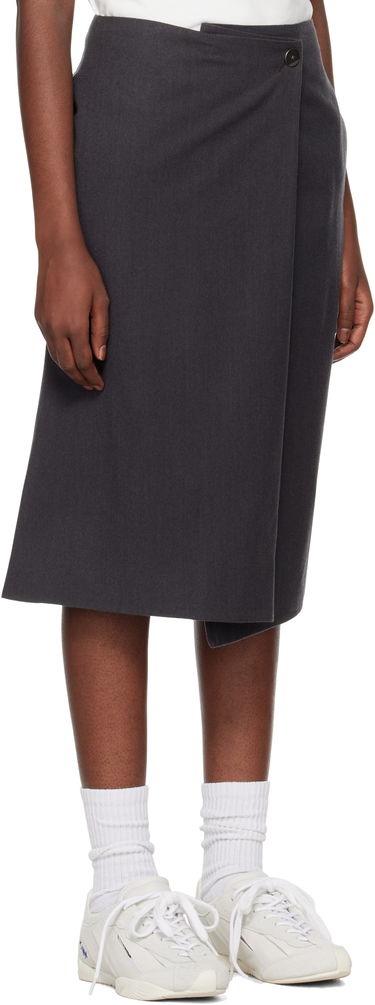 Kjol ADER ERROR Asymmetric Midi Skirt Grå | BN01FWSK0202GR, 1
