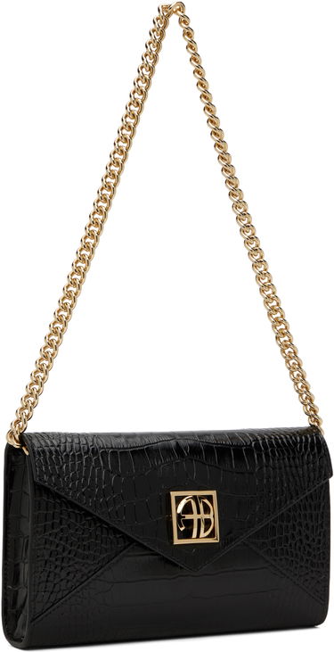 Plånbok Anine Bing ANINE BING Small Elly Croc-Embossed Clutch Bag Svart | A-13-10469-BLK1, 1