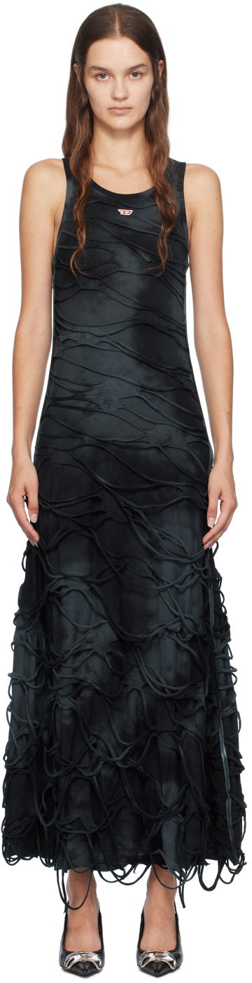 Klä Diesel Maxi Dress Svart | A14075 0ANAY