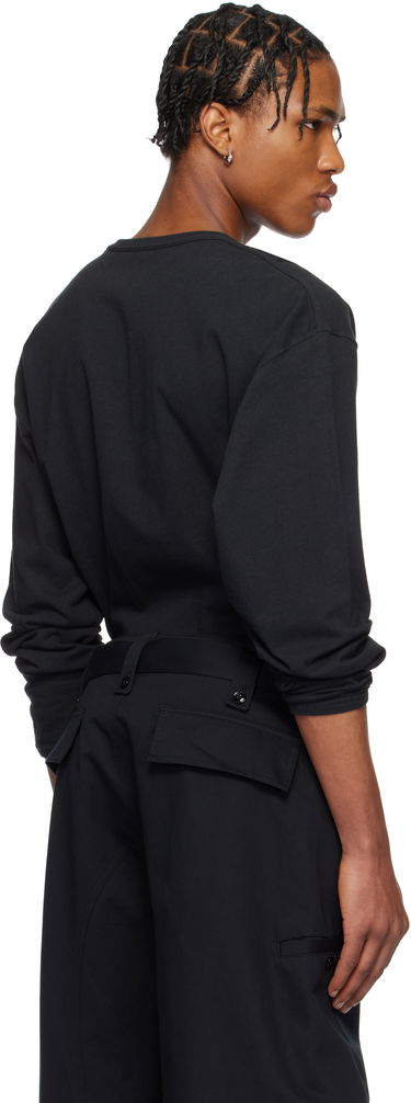T-shirt LEMAIRE Lemaire Boxy Pocket Long Sleeve T-Shirt Svart | TO1340 LJ1010, 2