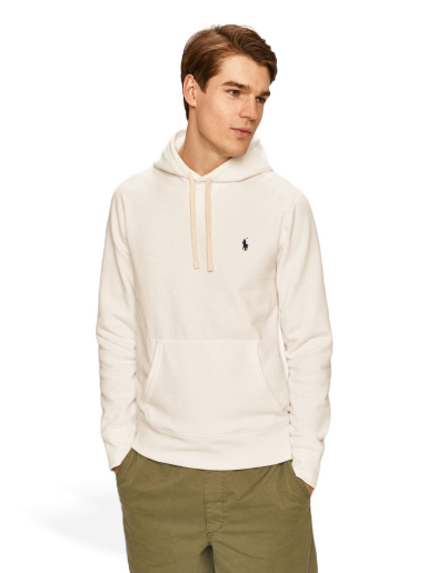 Sweatshirt Polo by Ralph Lauren Classic Popover Hoody Vit | 710766778009
