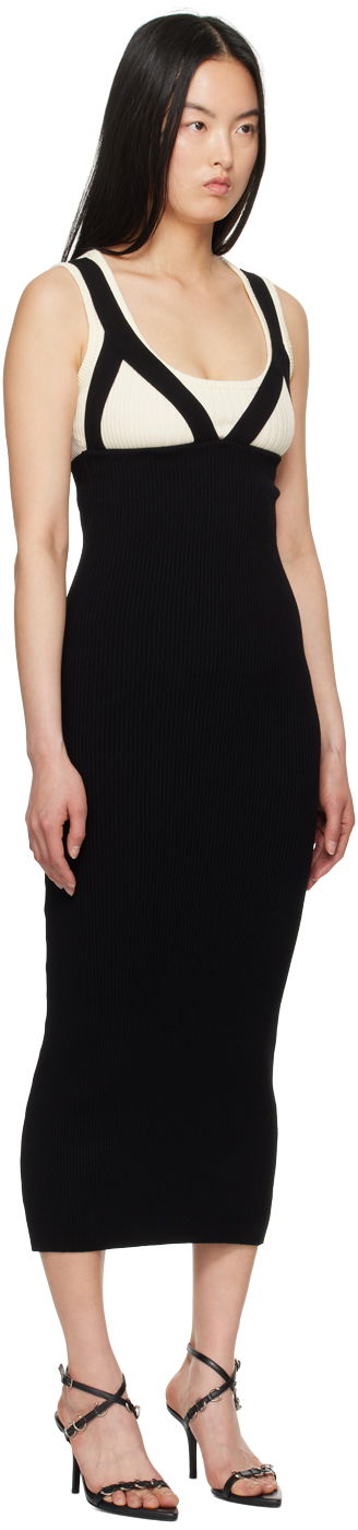Klä Jean Paul Gaultier Jean Paul Gaultier 'The Madone' Knit Maxi Dress Svart | 24/25-F-RO184-M068-0100, 1