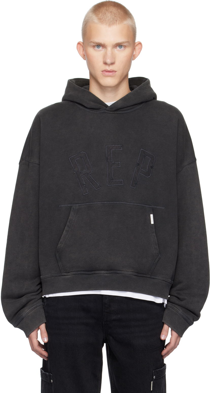 Sweatshirt Represent Clo Applique Hoodie Svart | MLM4256