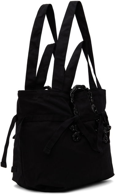 Tygpåse Ottolinger SSENSE Exclusive Tie-Detail Tote with Sculptural Charms Svart | 1702303, 2