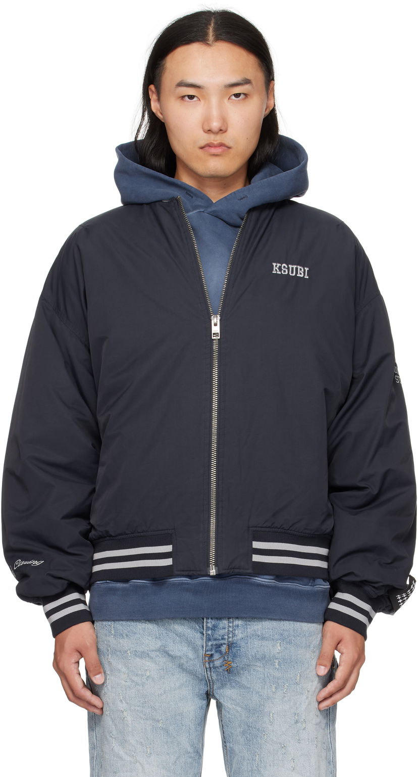 Bomberjacka Ksubi Ksubi MA-1 Bomber Jacket Mörkblå | MFA25JK012