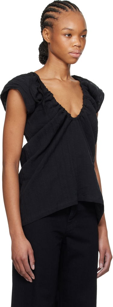 Linne Baserange Baserange Max Draped Blouse Grå | TOMX-LC-SP25, 4