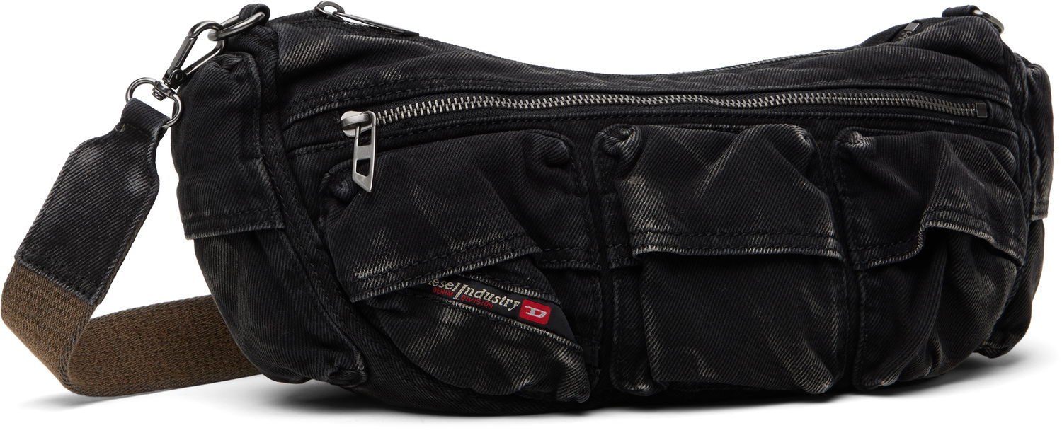 Axelväska Diesel Multi-Pocket Crossbody Bag Svart | X10220-P4485-T8013, 1