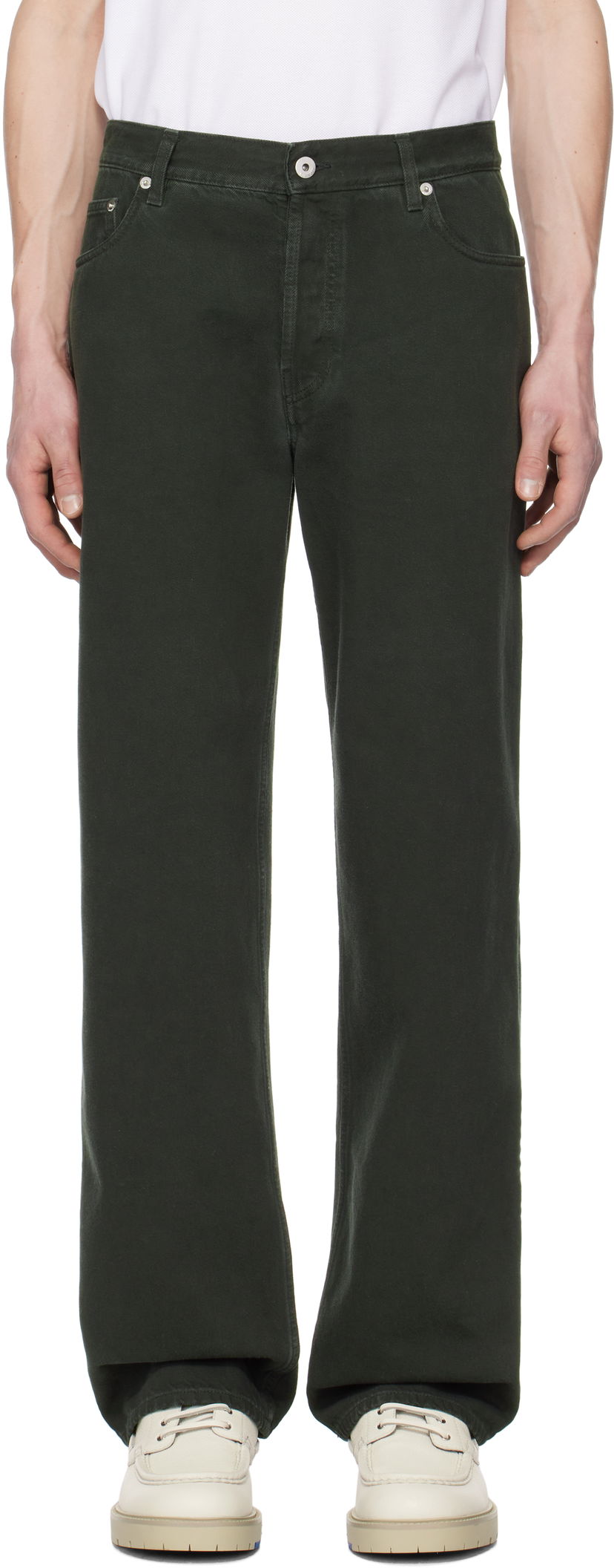 Jeans Burberry Burberry Regular-Fit Jeans Grön | 8101264