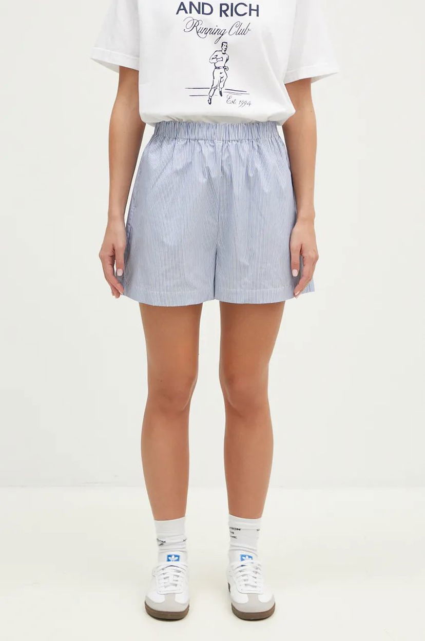 Shorts Sporty & Rich High Waist Shorts Blå | SH009S409SN