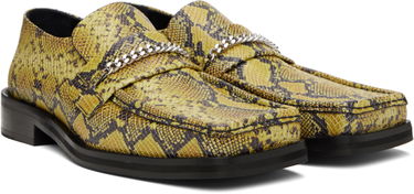 Sneakers och skor Martine Rose Martine Rose Square Toe Loafers with Chain Gul | 1026LE02309M, 3