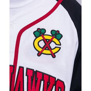Jersey Mitchell & Ness Practice Day Button Front Jersey CHICAGO BLACKHAWKS Vit | TBTF4994-CBHYYPPPWHIT, 2