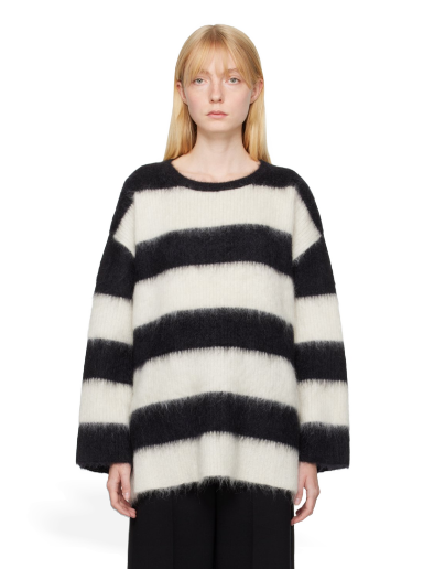Sweater Valentino Oversized Sweater Svart | 3B0KC50V89Q
