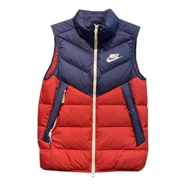 Väst Nike Warm Stand Collar Down Vest Röd | DV0757-410
