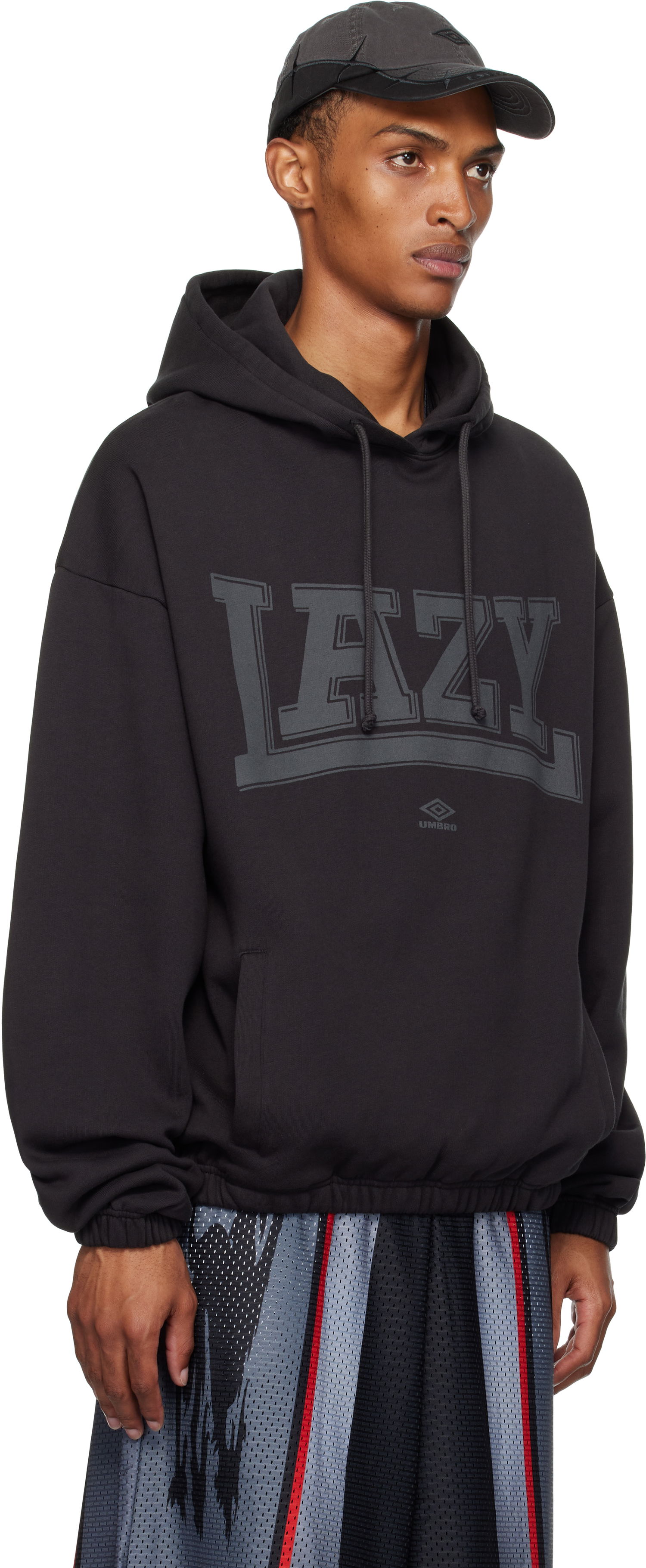 Sweatshirt Umbro Lazy Mask Hoodie Svart | UBMW0239FA163, 1