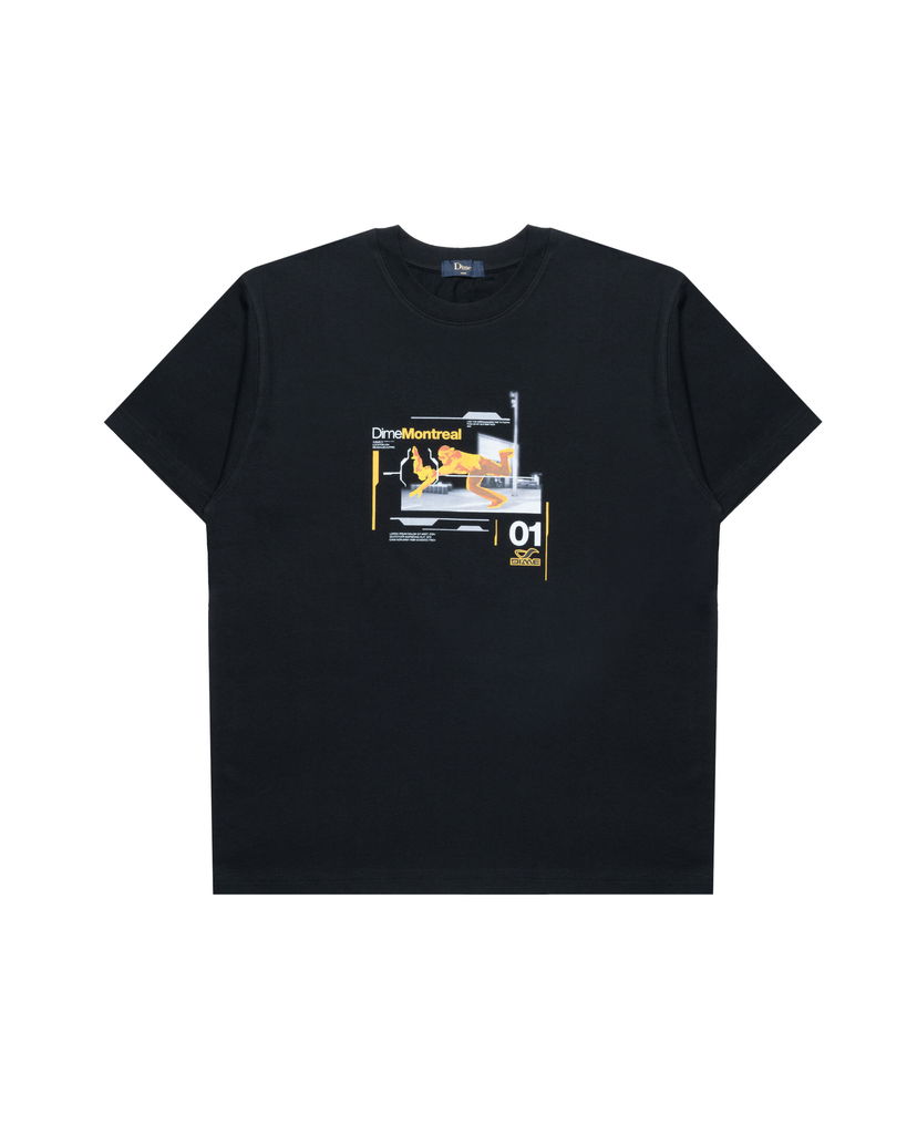 T-shirt Dime One Step Beyond Graphic Print T-Shirt Svart | DIMEHO2465BLK