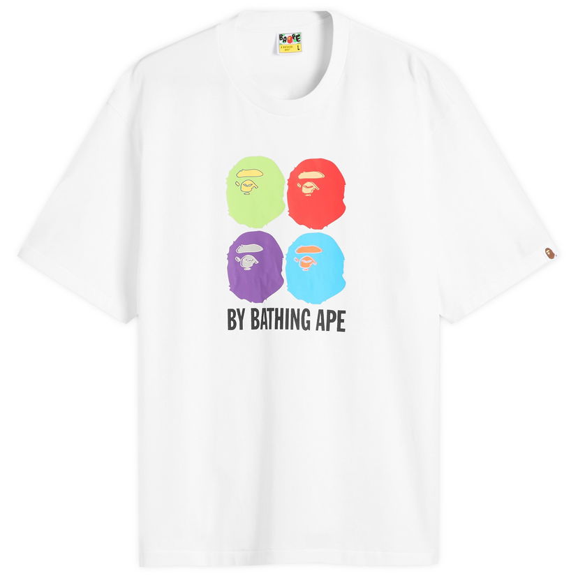 T-shirt BAPE Multi Ape Head T-Shirt Vit | 001TEL801318M-WHT