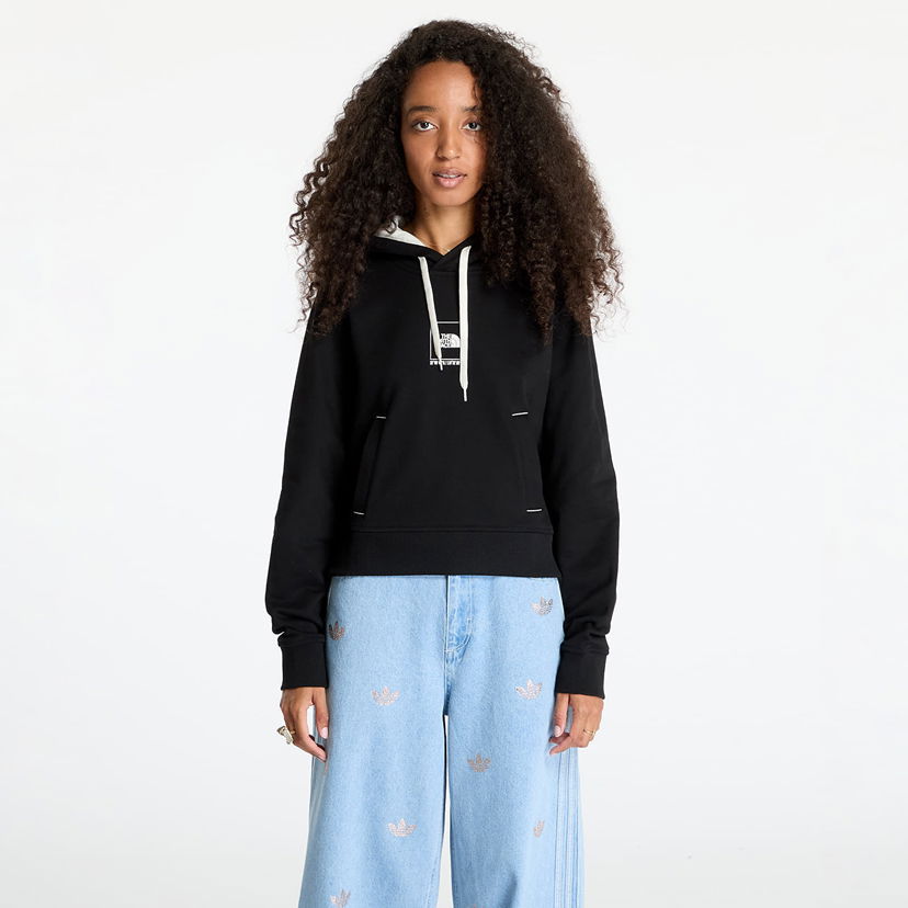 Sweatshirt The North Face Coordinates Crop Hoodie Tnf Black Svart | NF0A89CKJK31