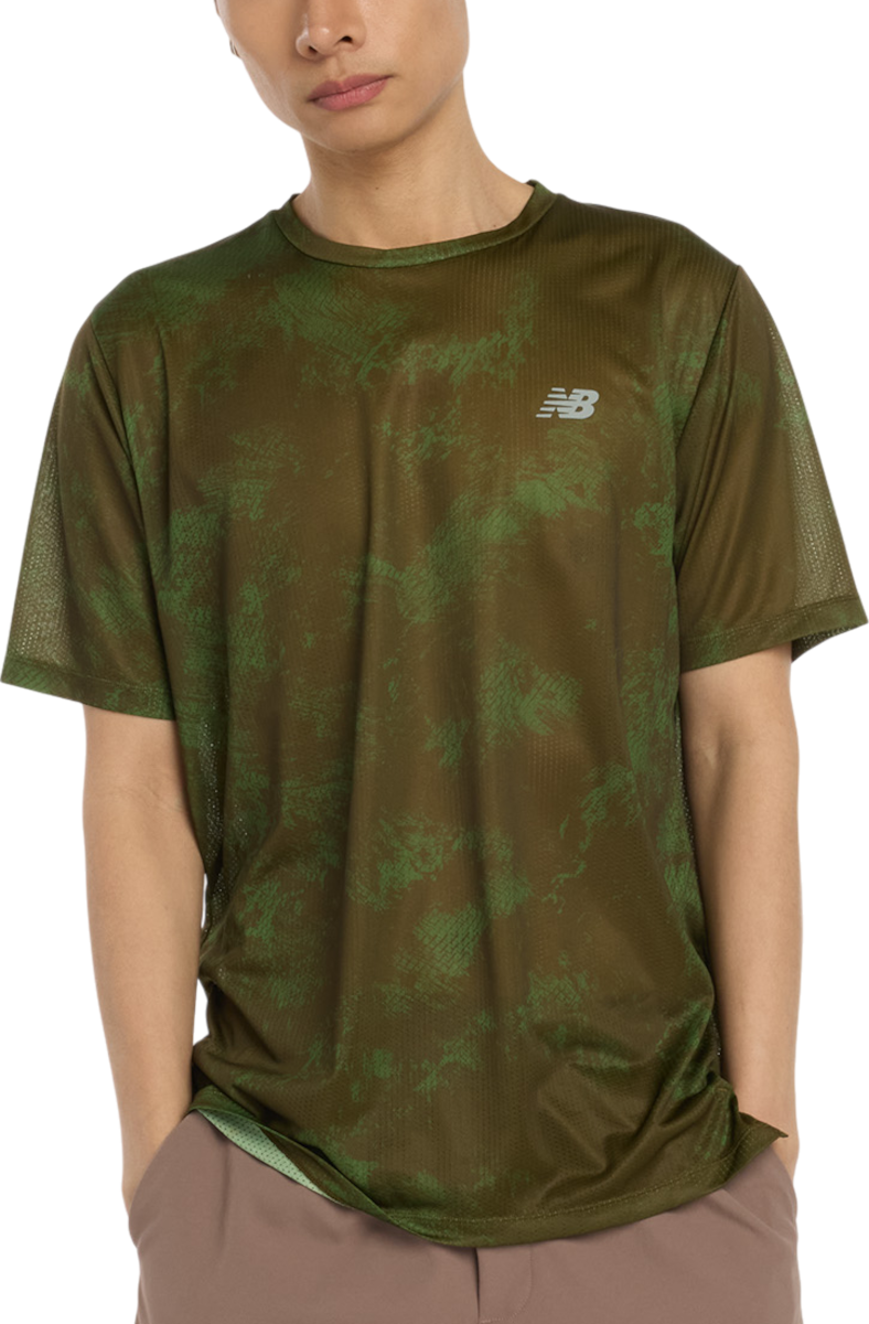 T-shirt New Balance Athletics Printed T-Shirt Grön | mt53201-wdl
