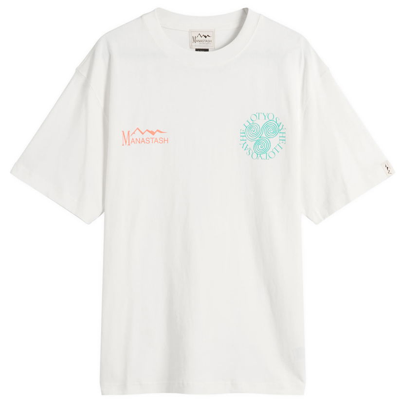 T-shirt Manastash Say Hello T-Shirt, Size Small Vit | 7925234014-030