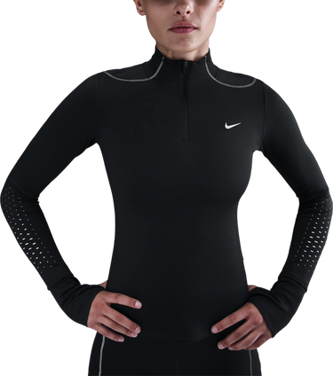 Sweatshirt Nike Swift Reflective Long-Sleeve Quarter-Zip Top Svart | hv2944-010, 0