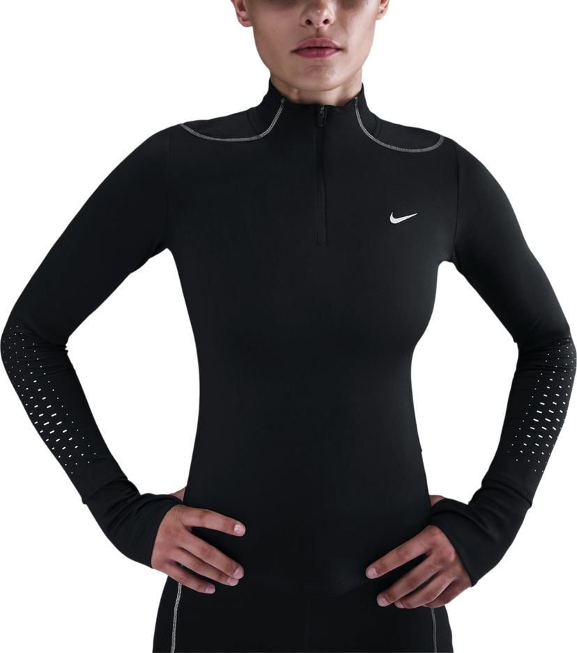 Sweatshirt Nike Swift Reflective Long-Sleeve Quarter-Zip Top Svart | hv2944-010
