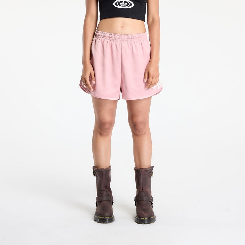 Shorts adidas Originals adidas Originals Satin Ruffle 3-Stripes Shorts Rosa | KC8818