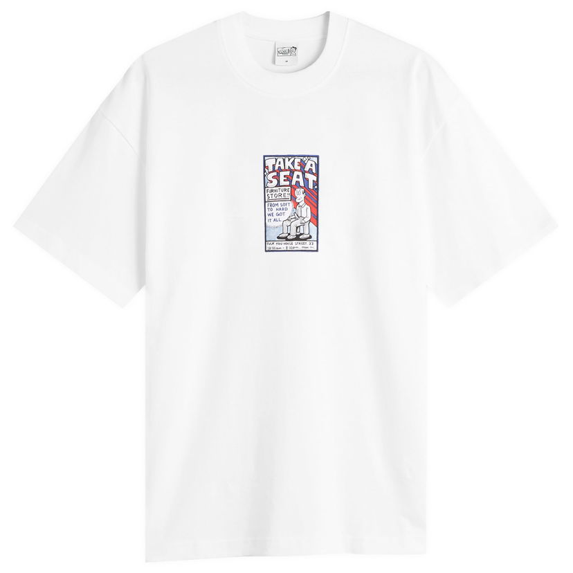 T-shirt Polar Skate Co. Take A Seat Graphic T-Shirt, Size Small, Polar Skate Co. Vit | PSC-F25-33-WHT