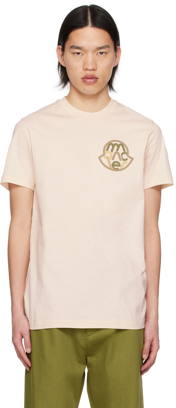T-shirt Moncler Off-White Garment-Washed T-Shirt Vit | J10918C0004689AJS