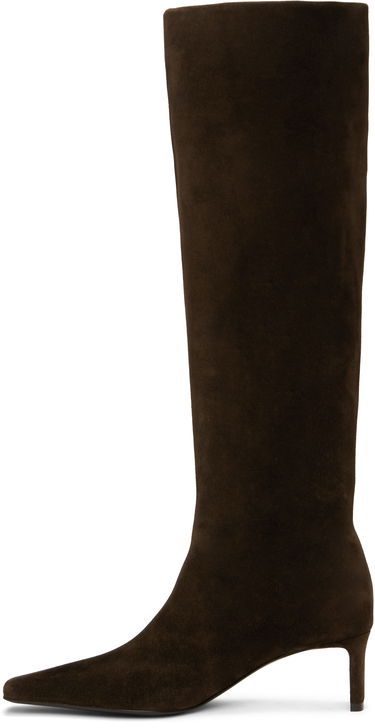 Sneakers och skor Khaite Khaite Ona Suede Knee-High Boots Brun | F1099-726, 2