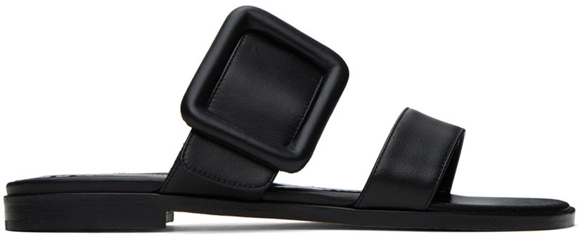 Tillbehör Manolo Blahnik Manolo Blahnik Tituba Leather Sandals Svart | 419-0691
