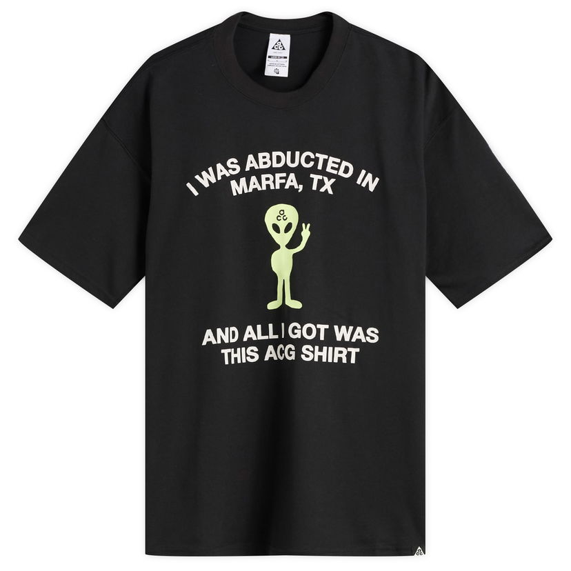 T-shirt Nike ACG Alien T-Shirt Svart | HV2168-010