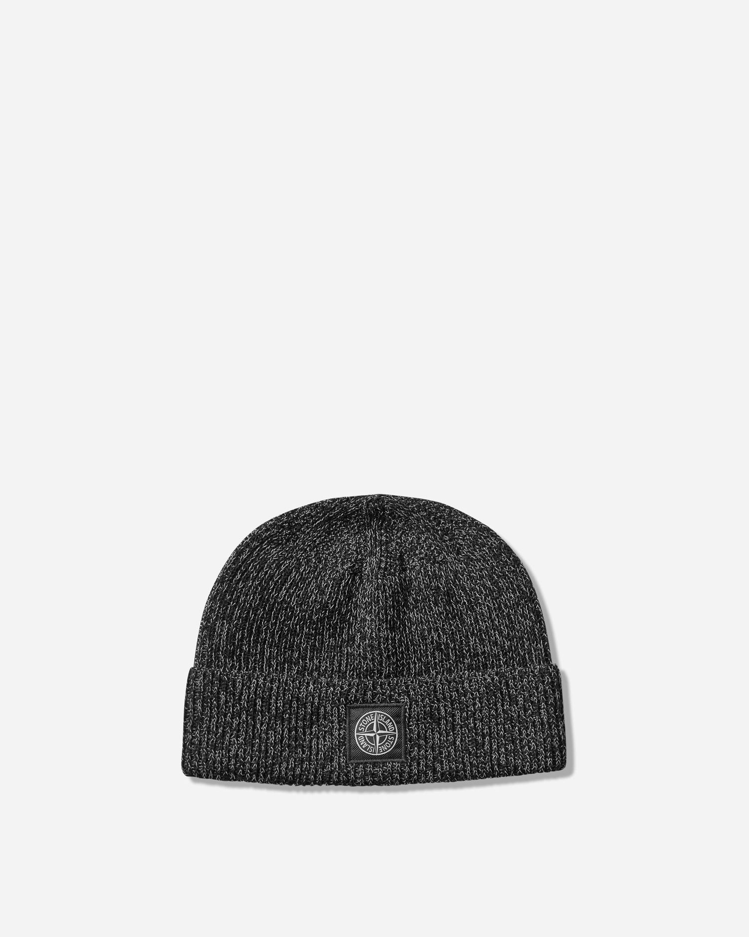 Mössa Stone Island Reflective Knit Beanie Svart | K2S15-N100001-S00L3 V0M29, 1