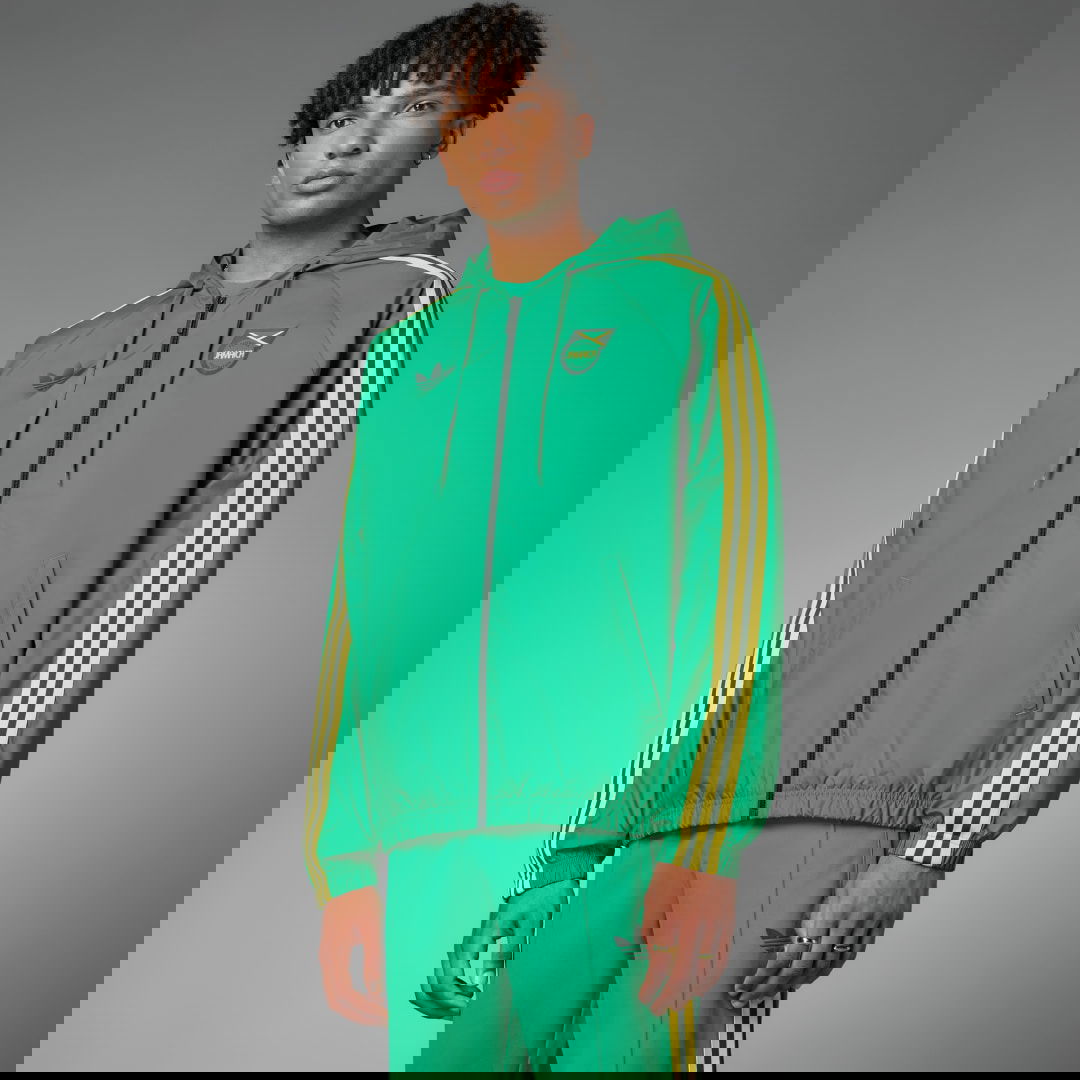 Jacka adidas Performance Jamaica Adicolor Windbreaker Grön | IT7805, 0