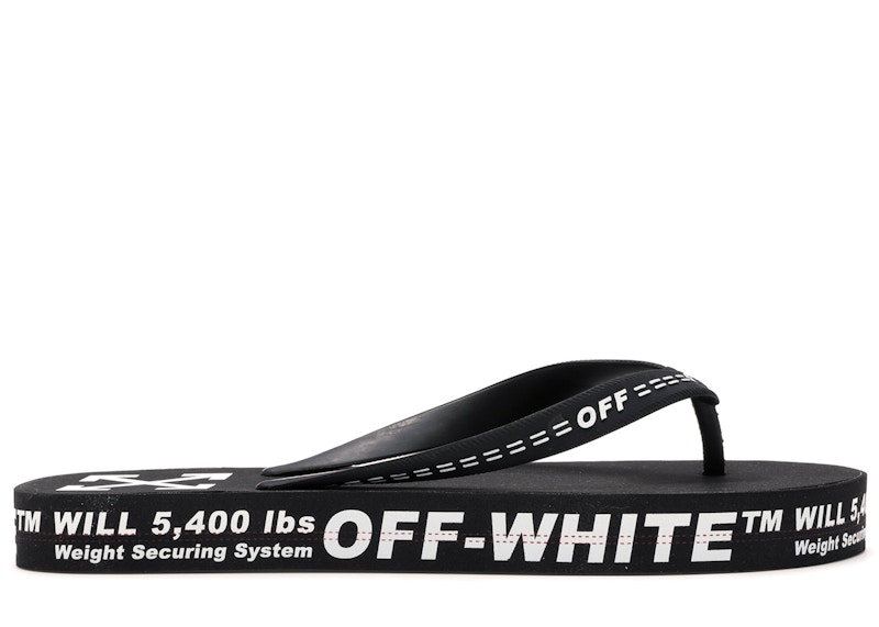 Sneakers och skor Off-White Logo Typographic Flip Flop Black SS20 Svart | OMIA131R20D270011000, 0