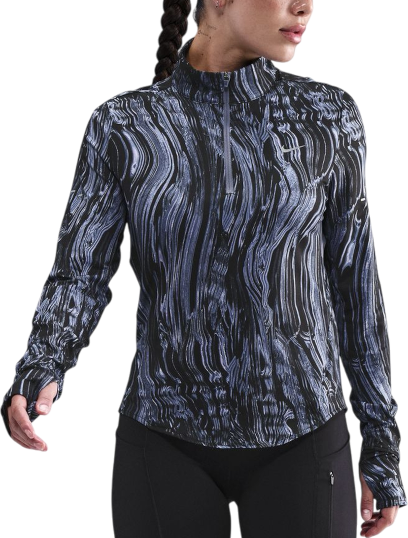 T-shirt Nike Wavy Pattern Swift Quarter-Zip Running Top Flerfärgad | hv8921-499
