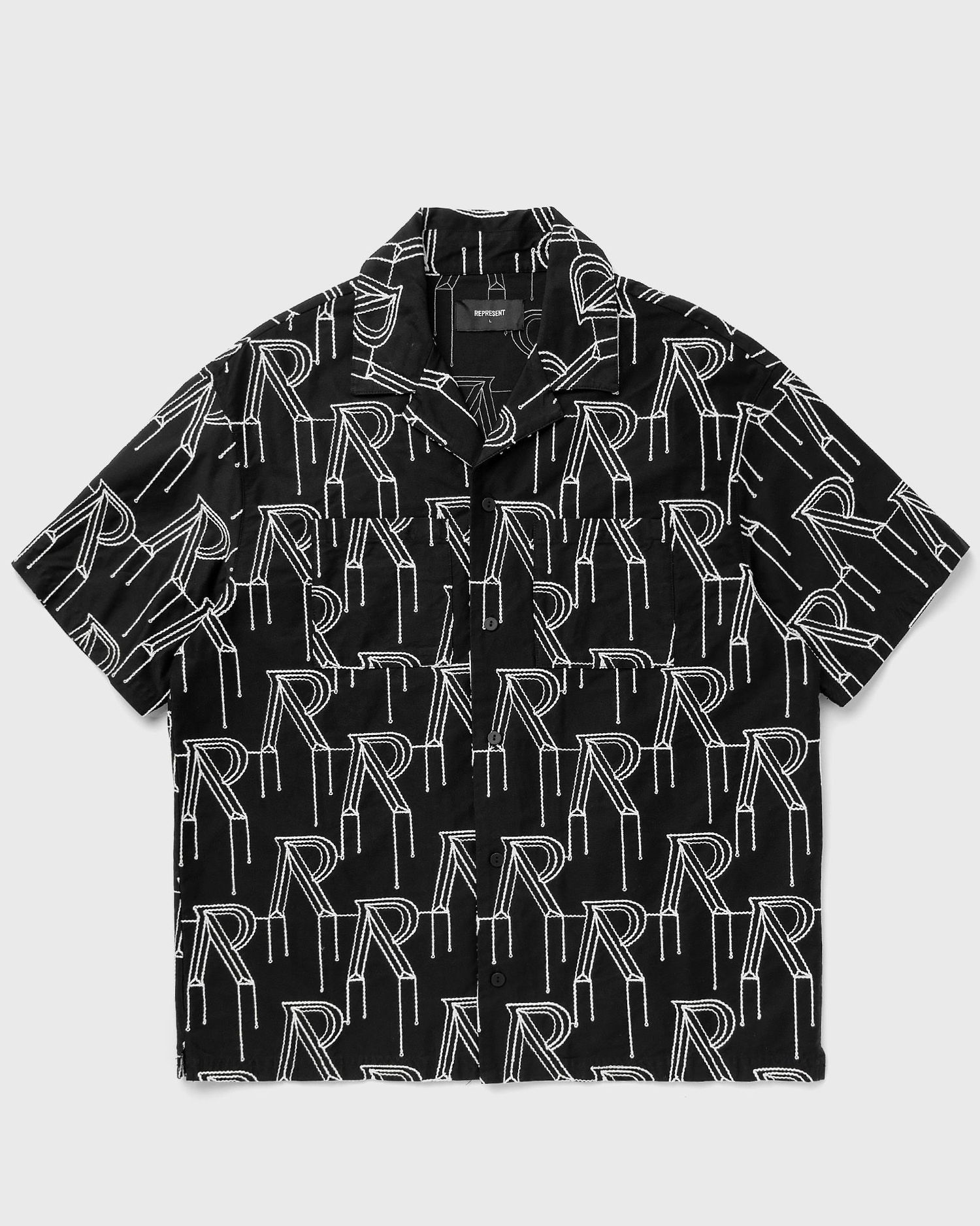 Skjorta Represent Clo Represent EMBRODIERED INITIAL OVERSHIRT Svart | MLM212-01, 0