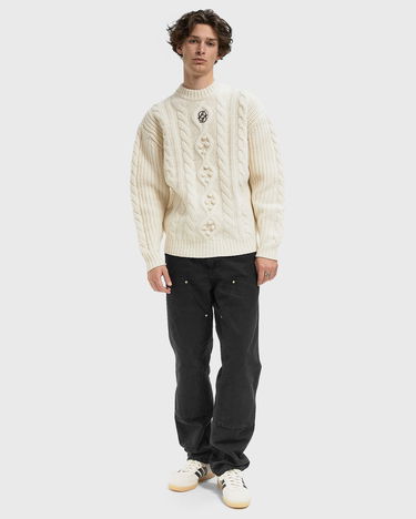 Sweater Drôle de Monsieur Maille Torsade Sweater Vit | I-PO183-WO018-OW, 1