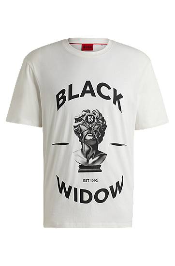 T-shirt BOSS T-Shirt Black Widow Spider Graphic Vit | 50530684