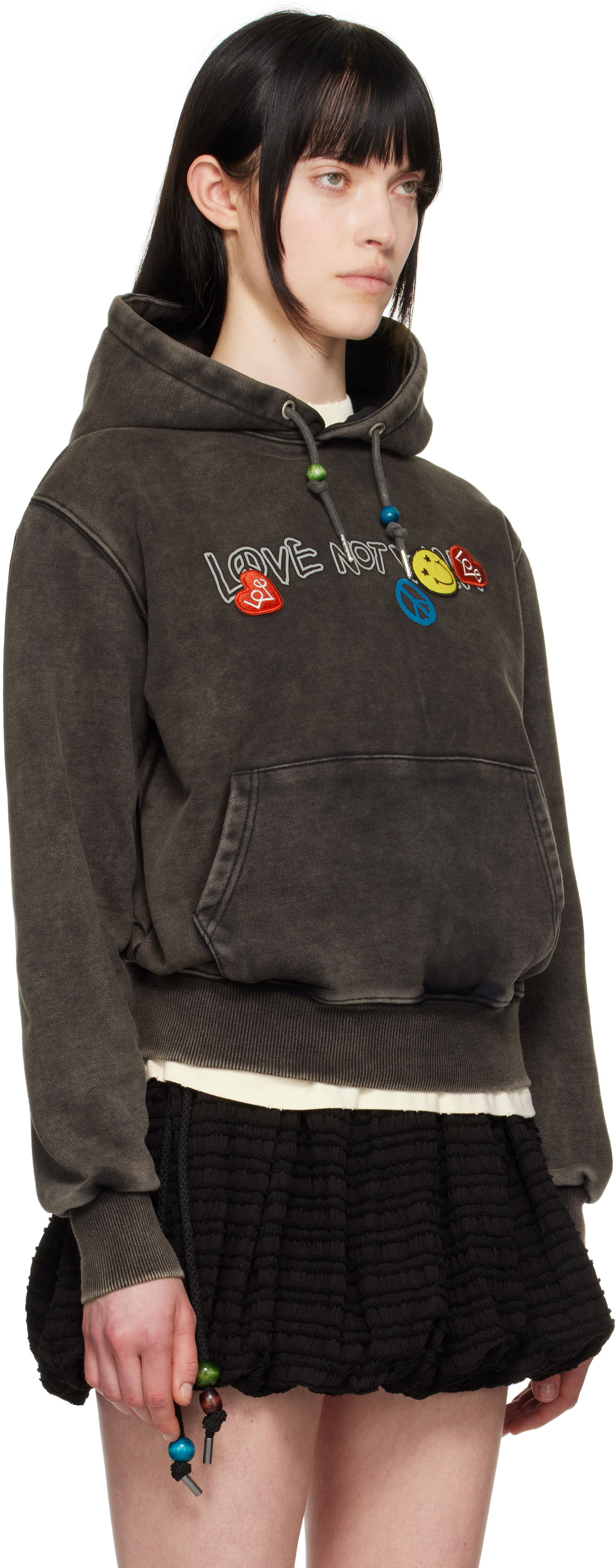 Sweatshirt Andersson Bell Andersson Bell Dyed 'Love' Hoodie Grå | atb1253u, 1