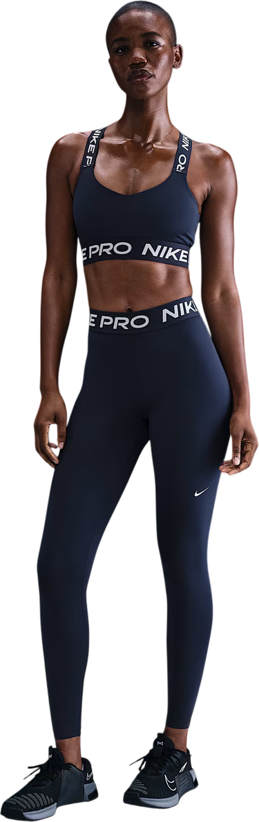 Damasker Nike Pro Mid Rise Leggings Mörkblå | cz9779-410, 2