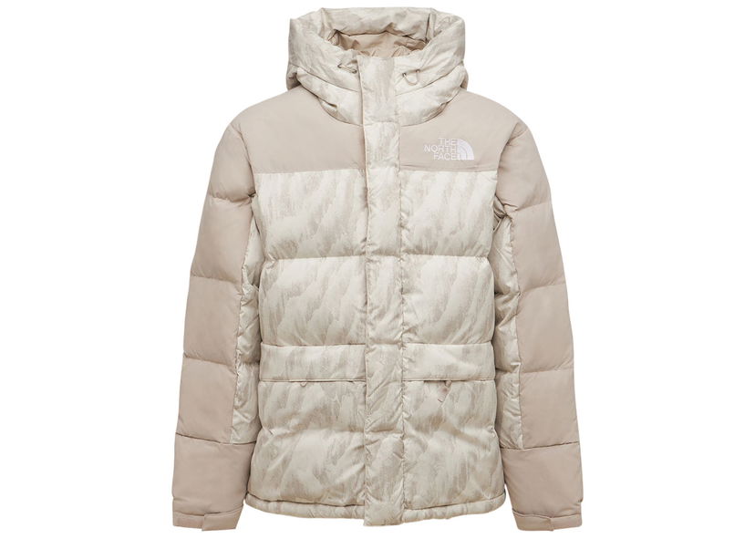 Pufferjacka The North Face 1996 Retro Nuptse 550 Fill Silver Grey Wooden Tiger Print Beige | NF0A5J1J2L0