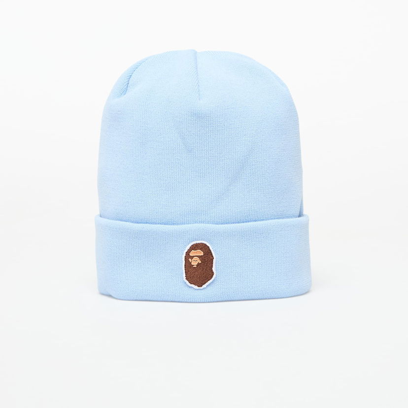 Mössa BAPE A BATHING APE One Point Ape Head Knit Cap Blå | 001HTL301006MSAX