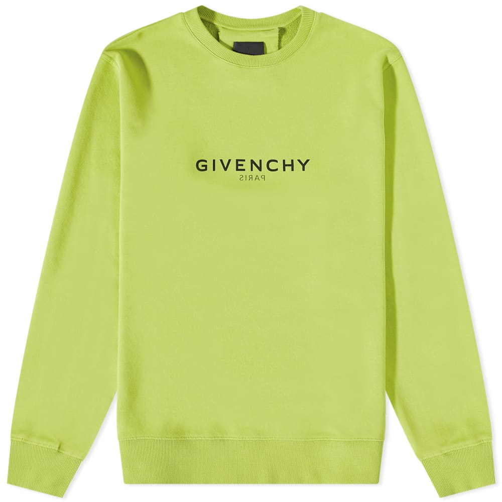 Sweatshirt Givenchy Reverse Print Classic Crew Sweat Grön | BMJ0CB3Y6V-358, 0