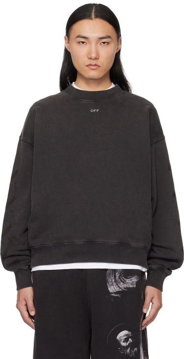 Sweater Off-White Off-White S.Matthew Skate Sweatshirt Svart | OMBA054C99FLE0091077, 0