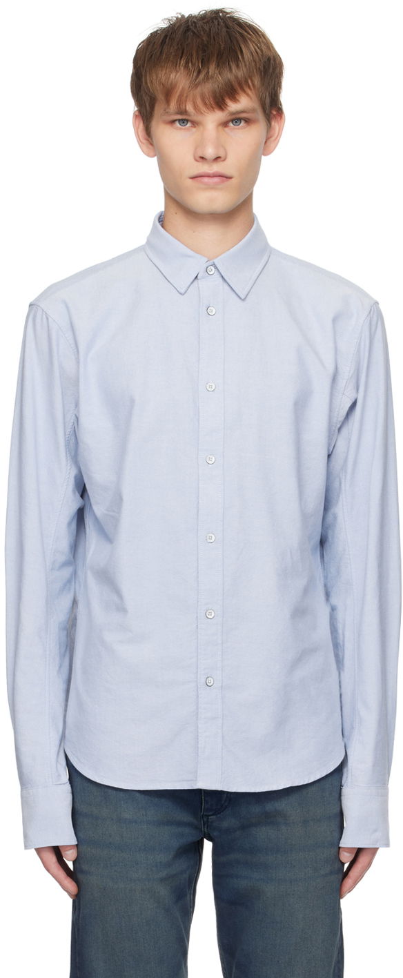 Skjorta rag & bone Rag & Bone Engineered Button-Up Shirt Blå | MBW23SA422X2ML