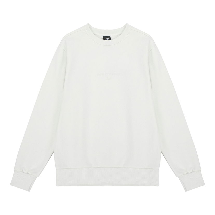 Sweatshirt New Balance Round Neck Pullover Vit | AMT21555-IV