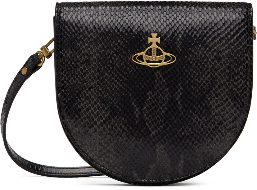 Axelväska Vivienne Westwood Saddle Crossbody Bag Svart | 5801000AW-L007Y-