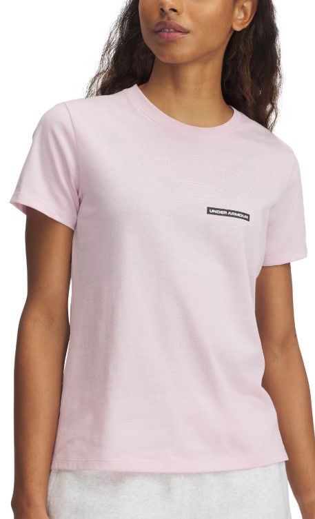 T-shirt Under Armour Under Armour Rival Outline Short Sleeve T-Shirt Rosa | 1389719-647