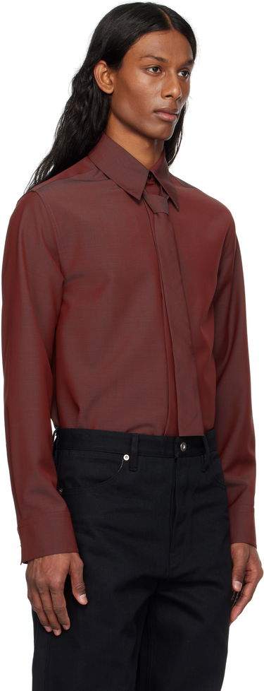 Skjorta Jil Sander Jil Sander Tie Shirt Röd | J21DL0202_J40220, 1