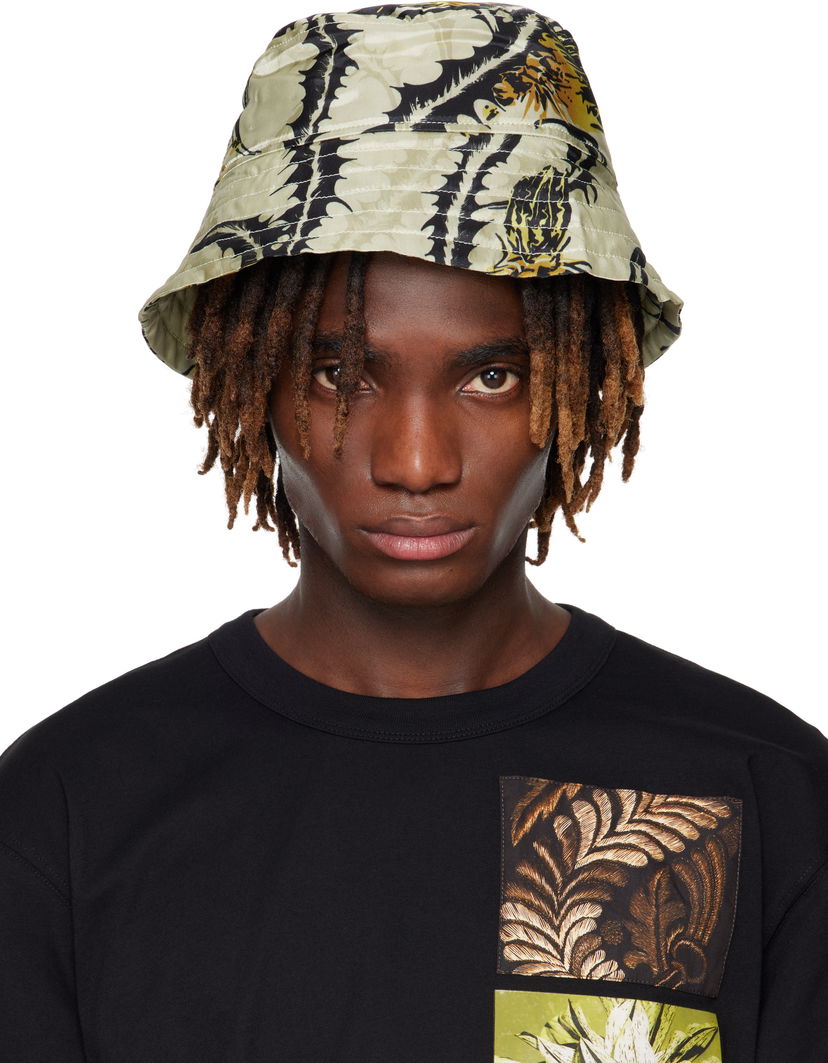 Hatt Dries Van Noten Dries Van Noten Printed Bucket Hat Grön | 251-029501-1001